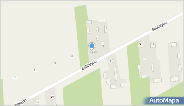Sobiatyno, Sobiatyno, 7, mapa Sobiatyno