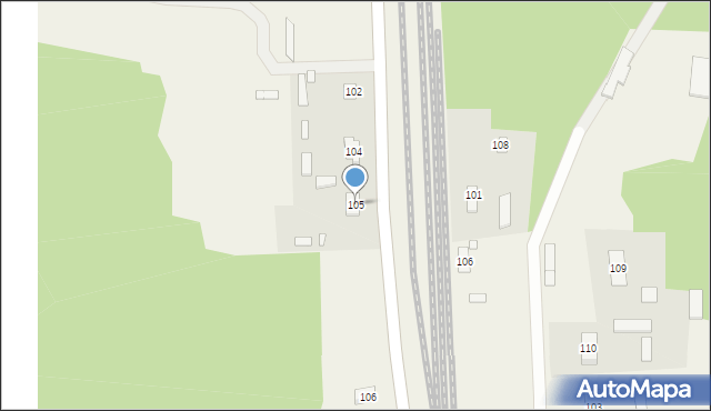 Sobibór, Sobibór, 105, mapa Sobibór