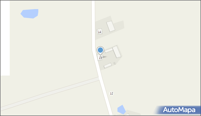 Sobiczewy, Sobiczewy, 13, mapa Sobiczewy