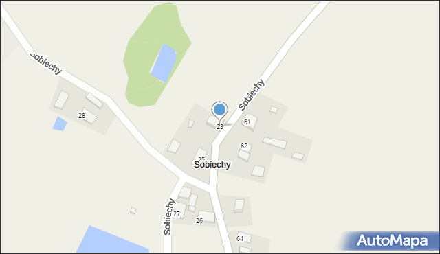 Sobiechy, Sobiechy, 23, mapa Sobiechy