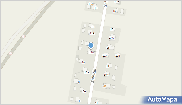 Sobiecin, Sobiecin, 11A, mapa Sobiecin