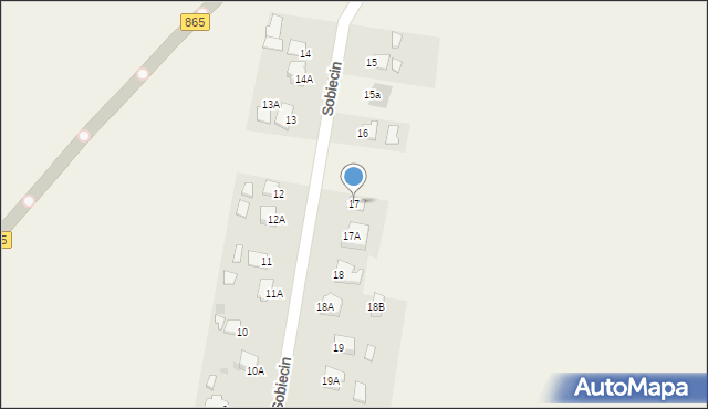 Sobiecin, Sobiecin, 17, mapa Sobiecin