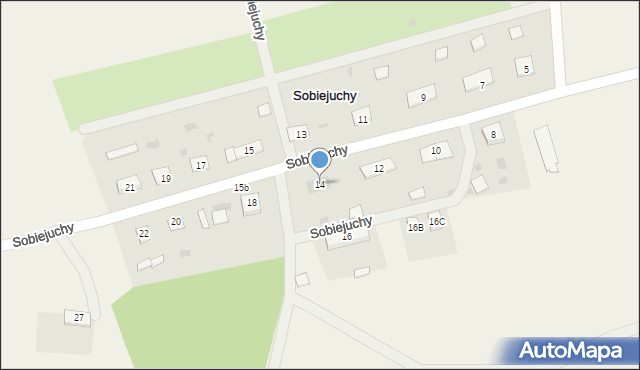 Sobiejuchy, Sobiejuchy, 14, mapa Sobiejuchy