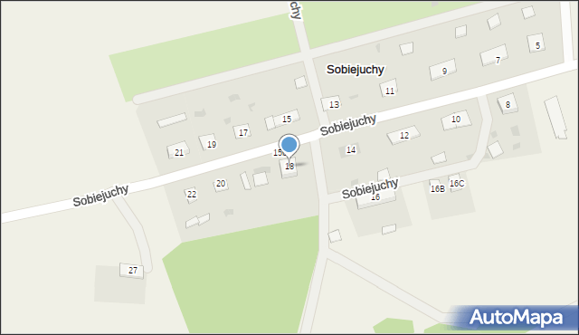 Sobiejuchy, Sobiejuchy, 18, mapa Sobiejuchy