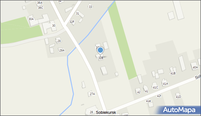 Sobiekursk, Sobiekursk, 32B, mapa Sobiekursk