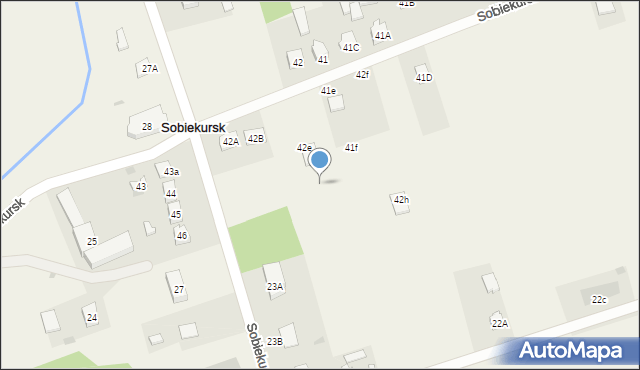 Sobiekursk, Sobiekursk, 42j, mapa Sobiekursk