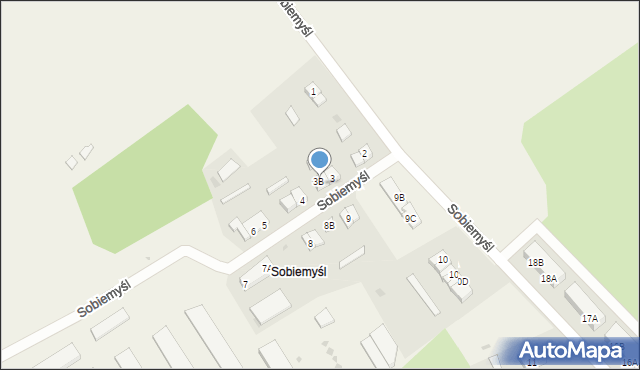 Sobiemyśl, Sobiemyśl, 3a, mapa Sobiemyśl