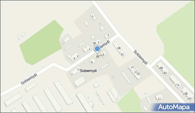 Sobiemyśl, Sobiemyśl, 8B, mapa Sobiemyśl
