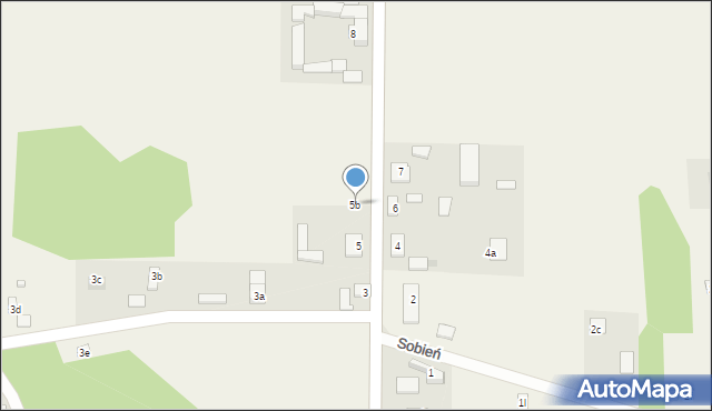 Sobień, Sobień, 5b, mapa Sobień