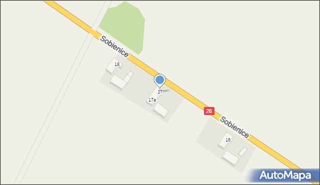 Sobienice, Sobienice, 17, mapa Sobienice