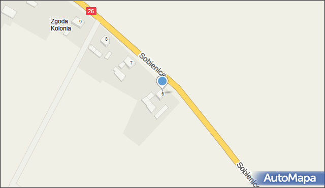 Sobienice, Sobienice, 6, mapa Sobienice