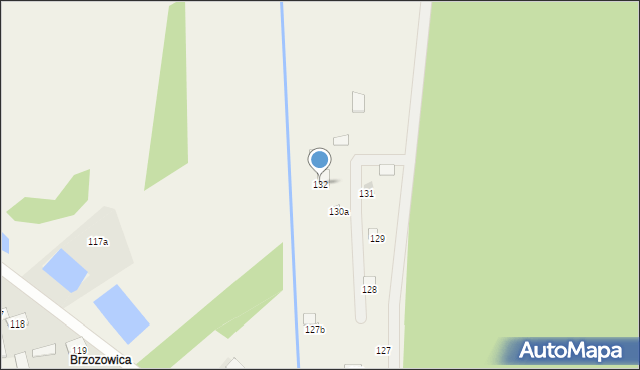 Sobienie Biskupie, Sobienie Biskupie, 132, mapa Sobienie Biskupie