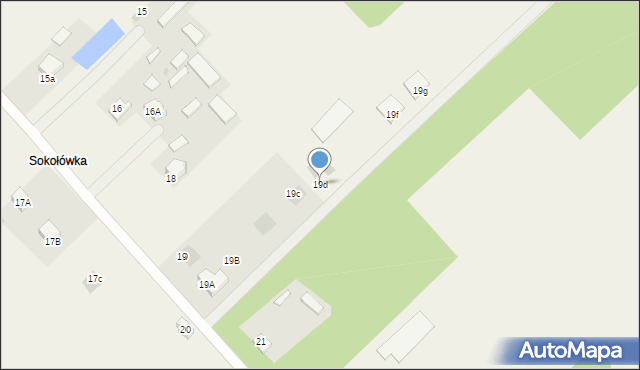 Sobienie Biskupie, Sobienie Biskupie, 19d, mapa Sobienie Biskupie