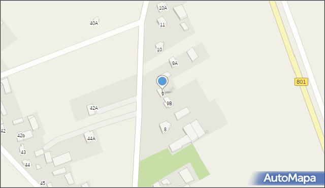 Sobienie Biskupie, Sobienie Biskupie, 9, mapa Sobienie Biskupie