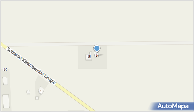 Sobienie Kiełczewskie Drugie, Sobienie Kiełczewskie Drugie, 1d, mapa Sobienie Kiełczewskie Drugie