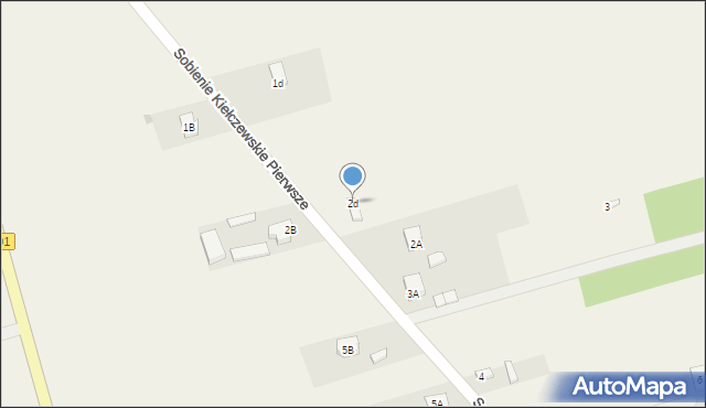 Sobienie Kiełczewskie Pierwsze, Sobienie Kiełczewskie Pierwsze, 2d, mapa Sobienie Kiełczewskie Pierwsze