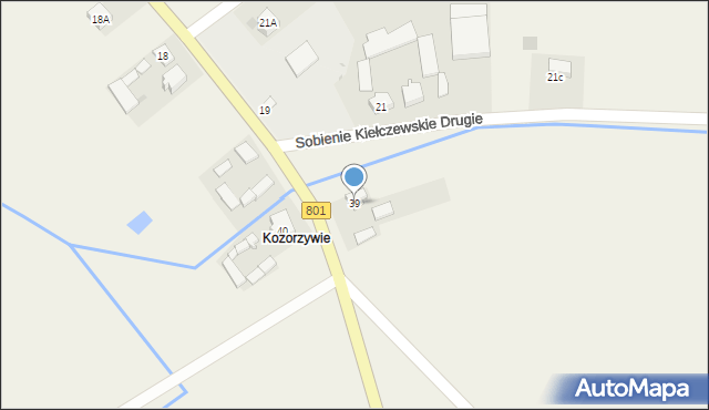 Sobienie Kiełczewskie Pierwsze, Sobienie Kiełczewskie Pierwsze, 39, mapa Sobienie Kiełczewskie Pierwsze