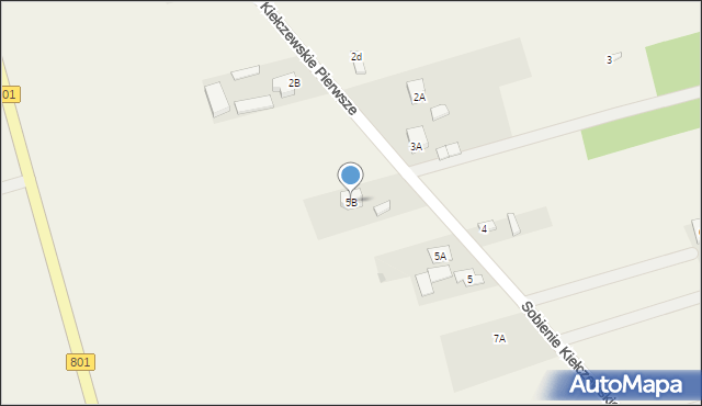 Sobienie Kiełczewskie Pierwsze, Sobienie Kiełczewskie Pierwsze, 5B, mapa Sobienie Kiełczewskie Pierwsze