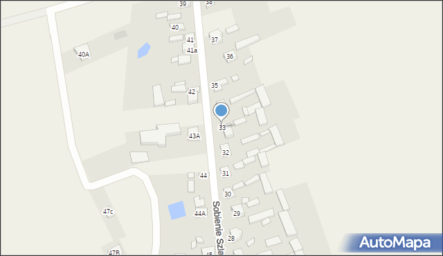 Sobienie Szlacheckie, Sobienie Szlacheckie, 33, mapa Sobienie Szlacheckie
