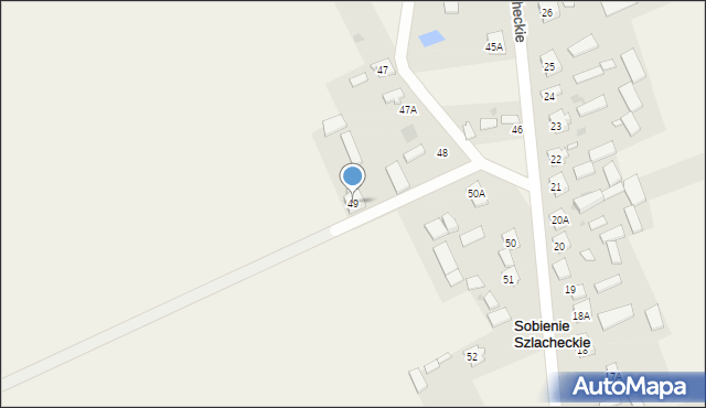 Sobienie Szlacheckie, Sobienie Szlacheckie, 49, mapa Sobienie Szlacheckie
