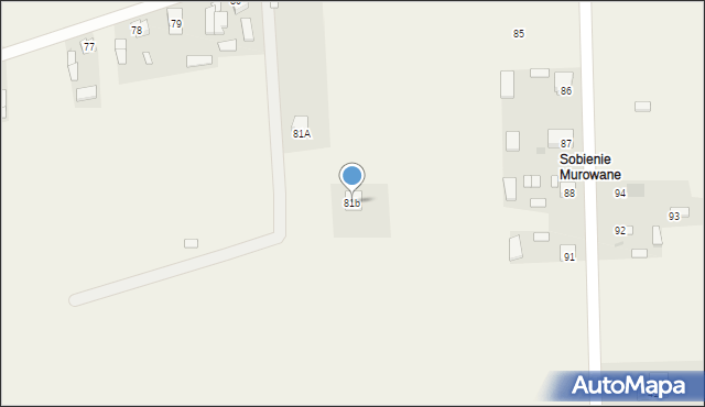 Sobienie Szlacheckie, Sobienie Szlacheckie, 81b, mapa Sobienie Szlacheckie
