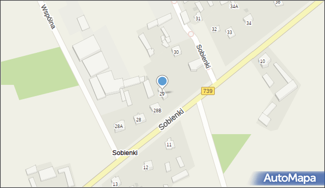 Sobienki, Sobienki, 29, mapa Sobienki