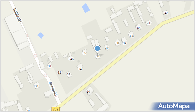 Sobienki, Sobienki, 36, mapa Sobienki