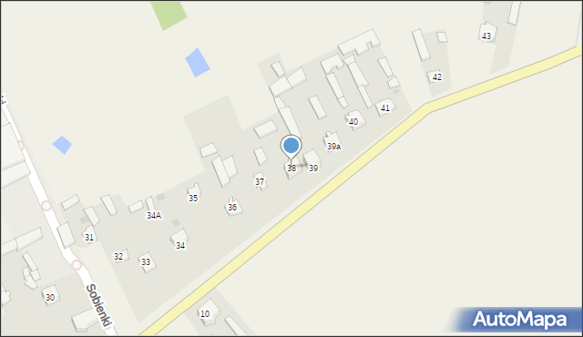 Sobienki, Sobienki, 38, mapa Sobienki