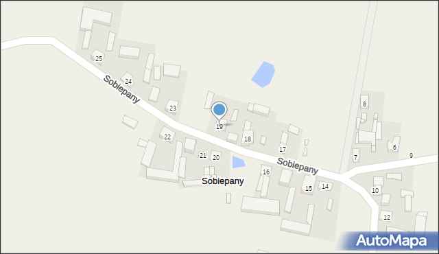 Sobiepany, Sobiepany, 19, mapa Sobiepany