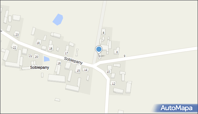 Sobiepany, Sobiepany, 7, mapa Sobiepany