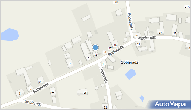 Sobieradz, Sobieradz, 11, mapa Sobieradz
