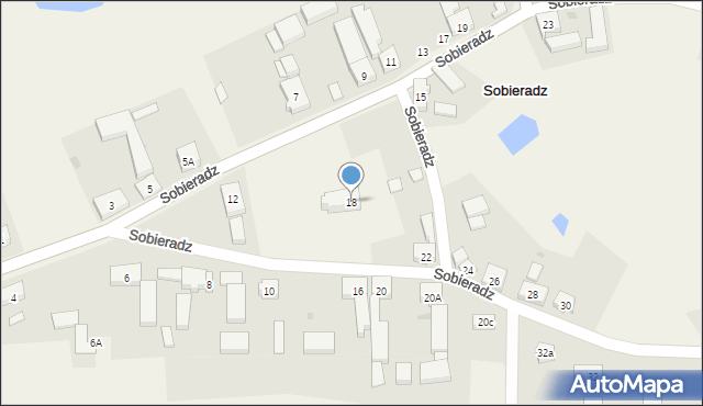Sobieradz, Sobieradz, 18, mapa Sobieradz