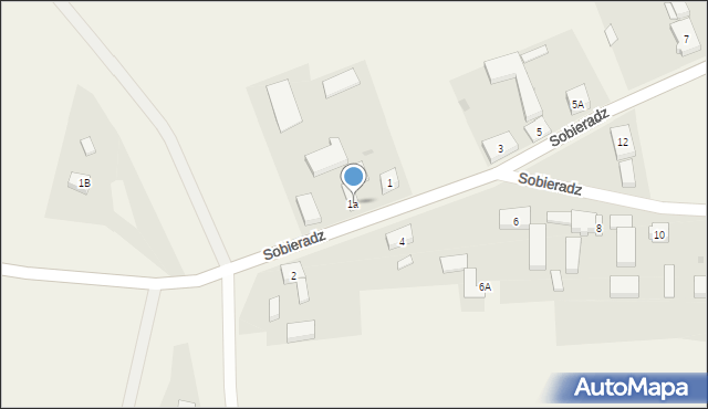 Sobieradz, Sobieradz, 1a, mapa Sobieradz