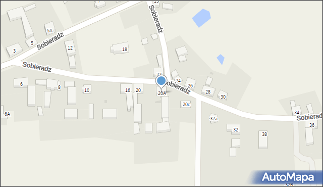 Sobieradz, Sobieradz, 20A, mapa Sobieradz