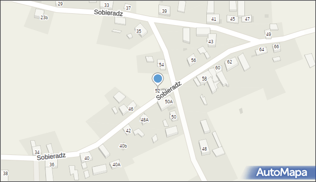 Sobieradz, Sobieradz, 52, mapa Sobieradz