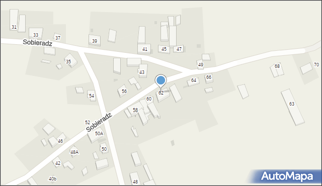 Sobieradz, Sobieradz, 62, mapa Sobieradz