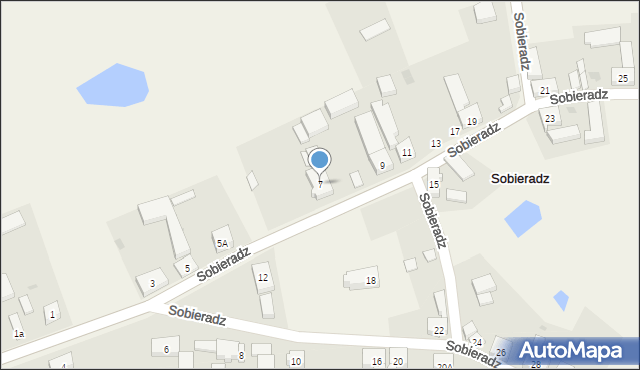 Sobieradz, Sobieradz, 7, mapa Sobieradz