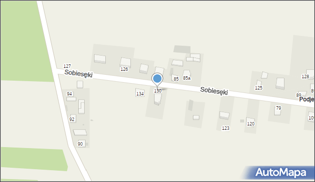 Sobiesęki, Sobiesęki, 130, mapa Sobiesęki
