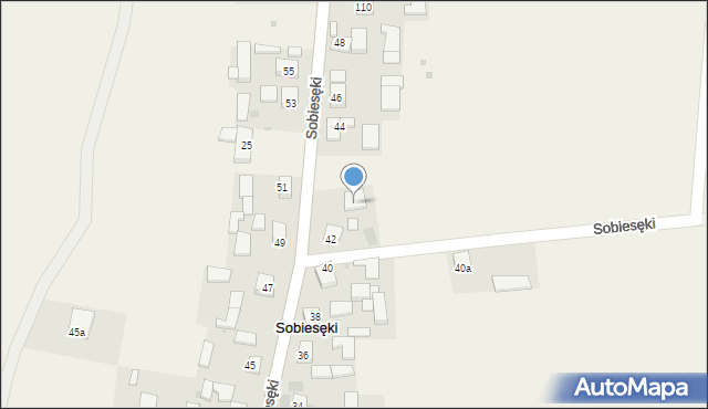 Sobiesęki, Sobiesęki, 149, mapa Sobiesęki
