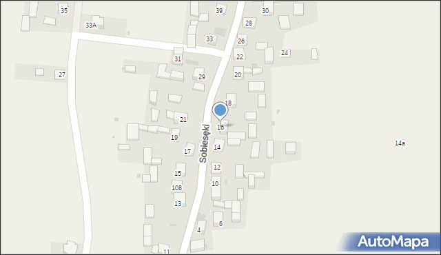 Sobiesęki, Sobiesęki, 16, mapa Sobiesęki