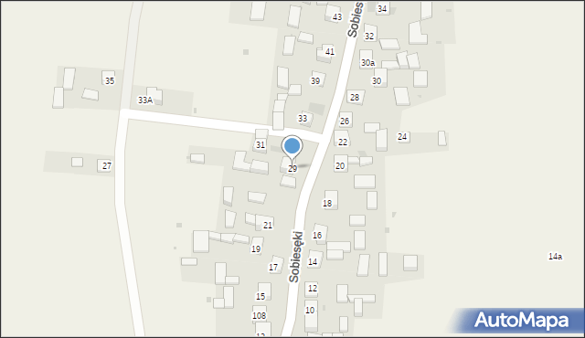 Sobiesęki, Sobiesęki, 29, mapa Sobiesęki