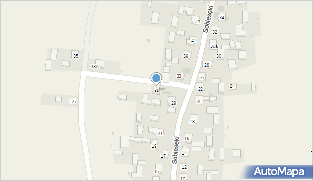 Sobiesęki, Sobiesęki, 31, mapa Sobiesęki