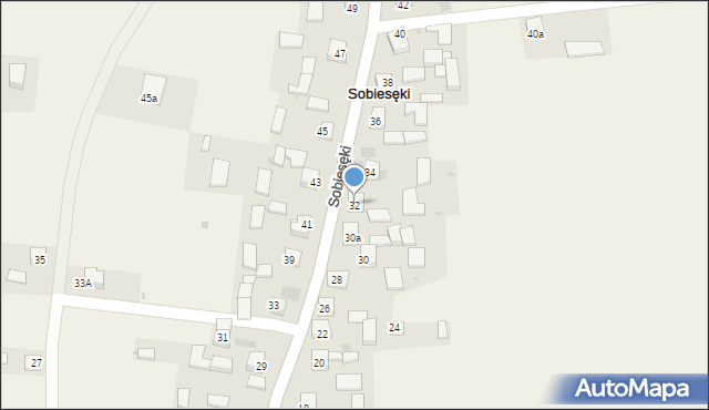 Sobiesęki, Sobiesęki, 32, mapa Sobiesęki