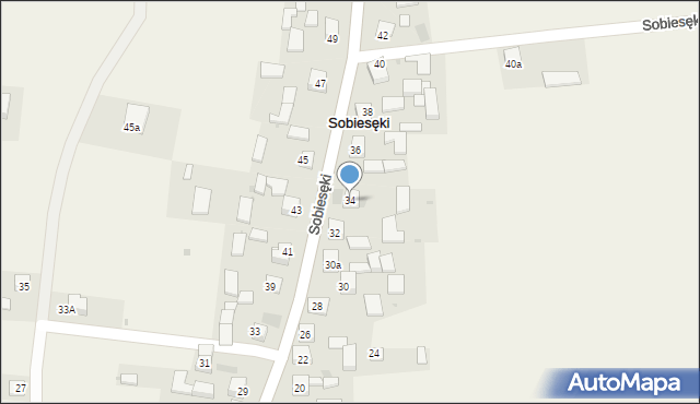 Sobiesęki, Sobiesęki, 34, mapa Sobiesęki