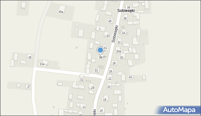 Sobiesęki, Sobiesęki, 39, mapa Sobiesęki