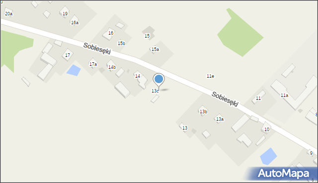 Sobiesęki, Sobiesęki, 13d, mapa Sobiesęki