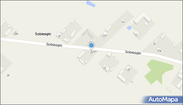 Sobiesęki, Sobiesęki, 23, mapa Sobiesęki