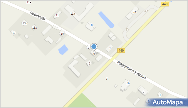 Sobiesęki, Sobiesęki, 5, mapa Sobiesęki
