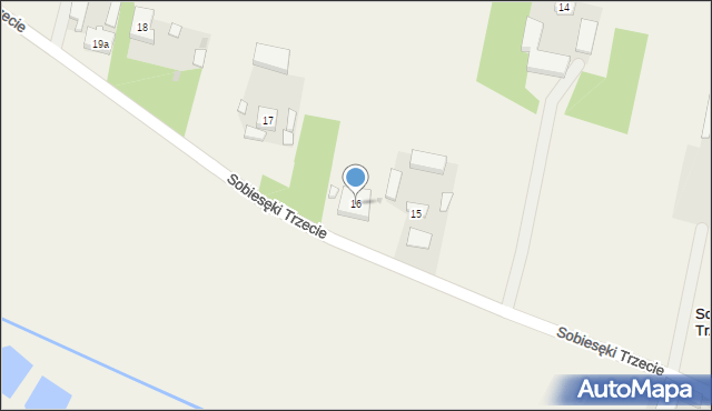 Sobiesęki Trzecie, Sobiesęki Trzecie, 16, mapa Sobiesęki Trzecie