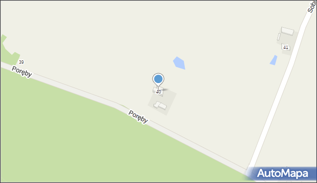 Sobiesęki Trzecie, Sobiesęki Trzecie, 40, mapa Sobiesęki Trzecie